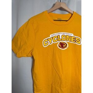 Iowa‎ State University Cyclones T-Shirt Mens Large Gold Short Sleeve